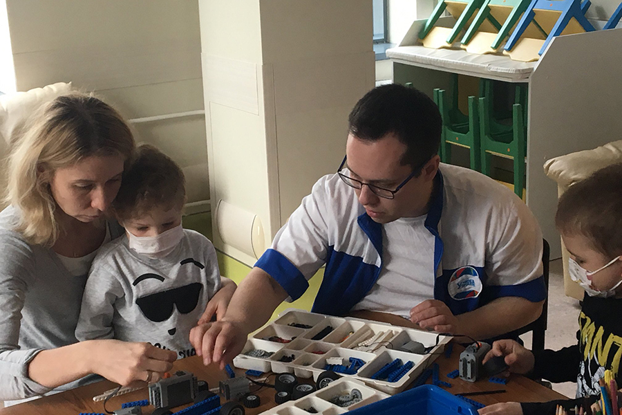 Накануне в Морозовской детской городской клинической больнице были организованы замечательные занятия для детей